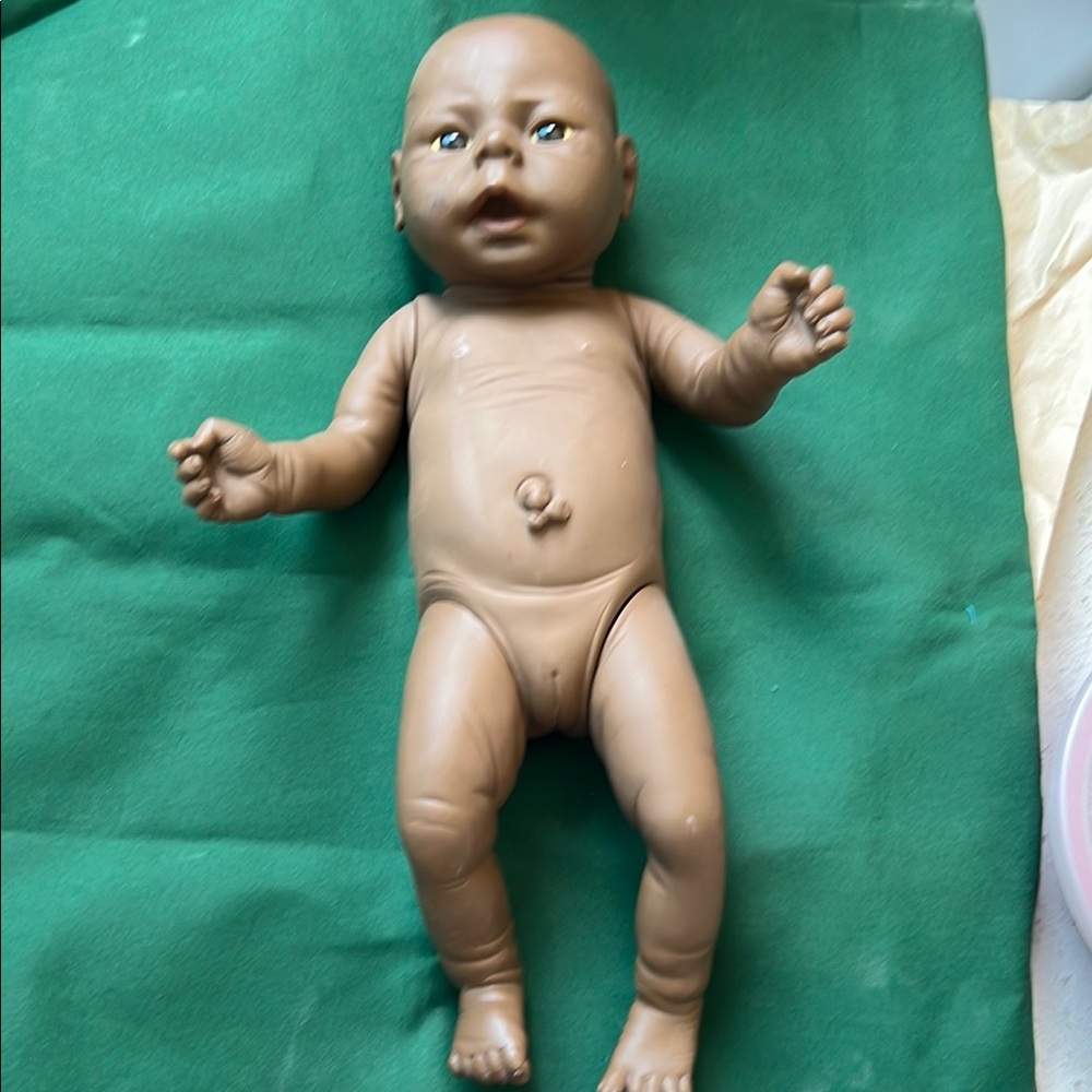 Tan Realistic Baby Doll with Accessories